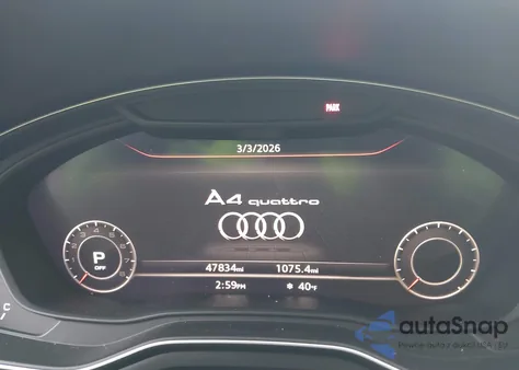 2018 Audi A4 2.0T Premium/2.0T Tech Premium из США, поврежденный, VIN WAUENAF41JA134662